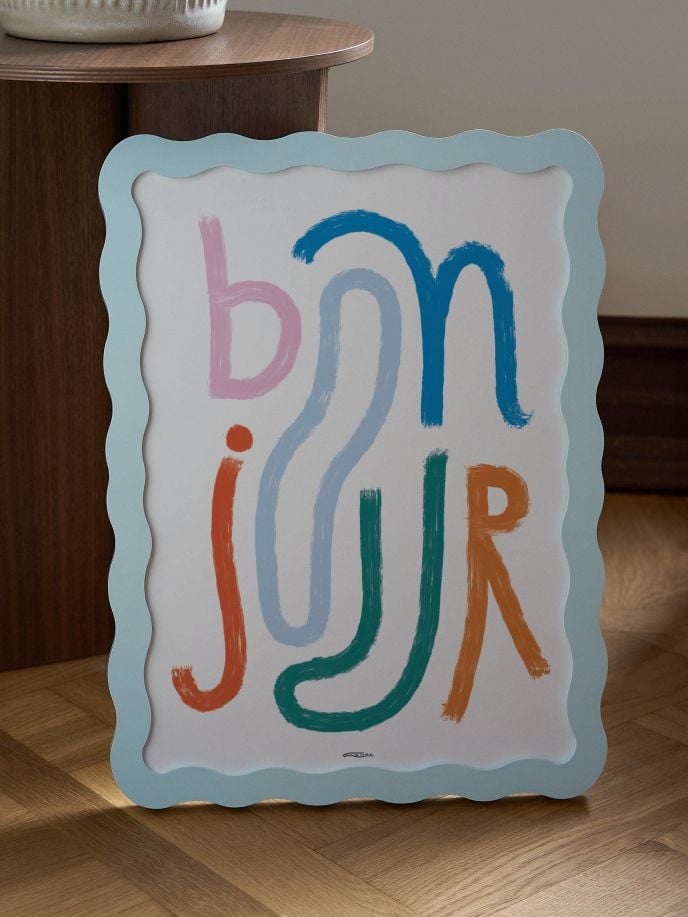 Wavy Frame - Pastel Blue