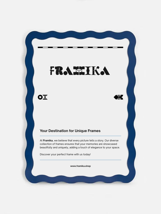 Wavy Frame - Blue