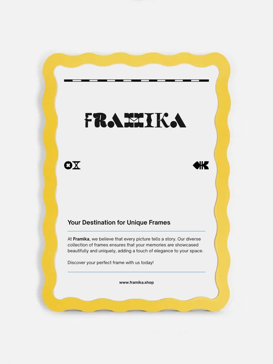 Wavy Frame - Yellow