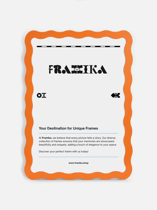 Wavy Frame - Orange