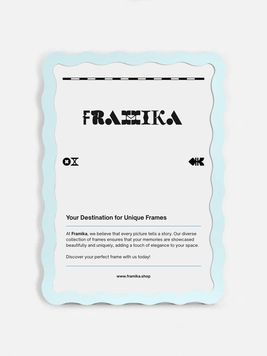 Wavy Frame - Pastel Blue