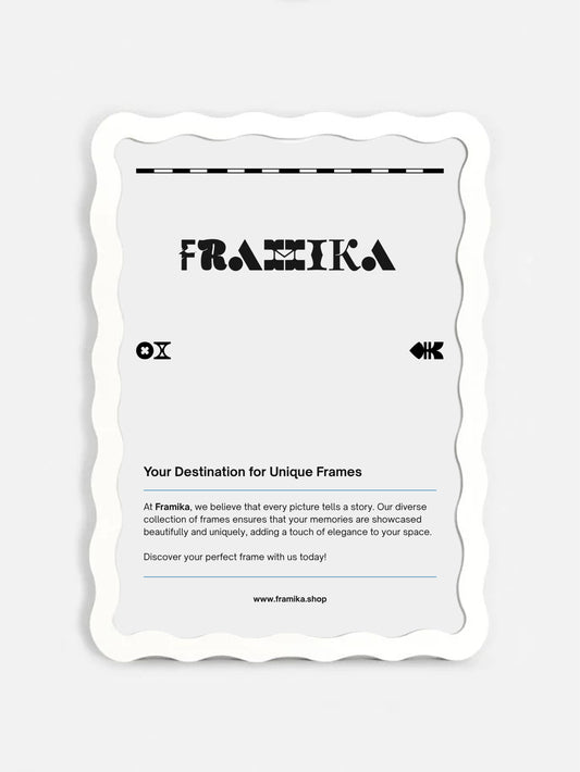 Wavy Frame - White