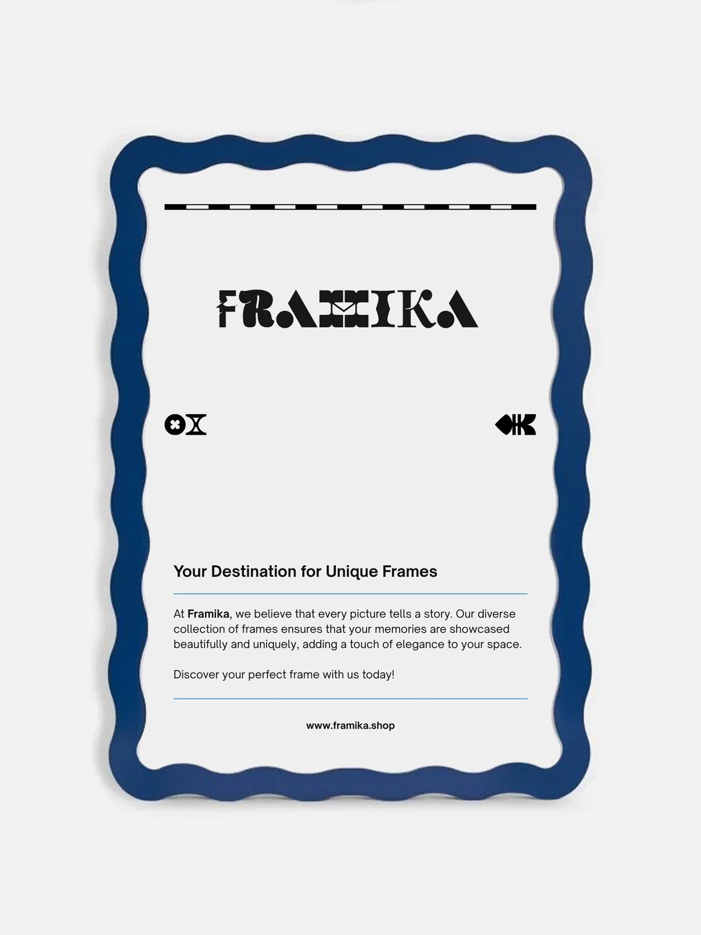 Wavy Frame - Blue